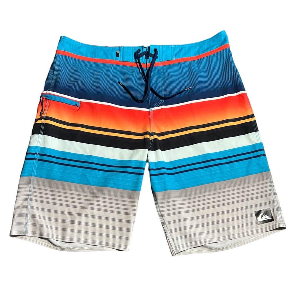 Quiksilver Men's‎ Colorblock Swim Board Shorts Sz. 34
